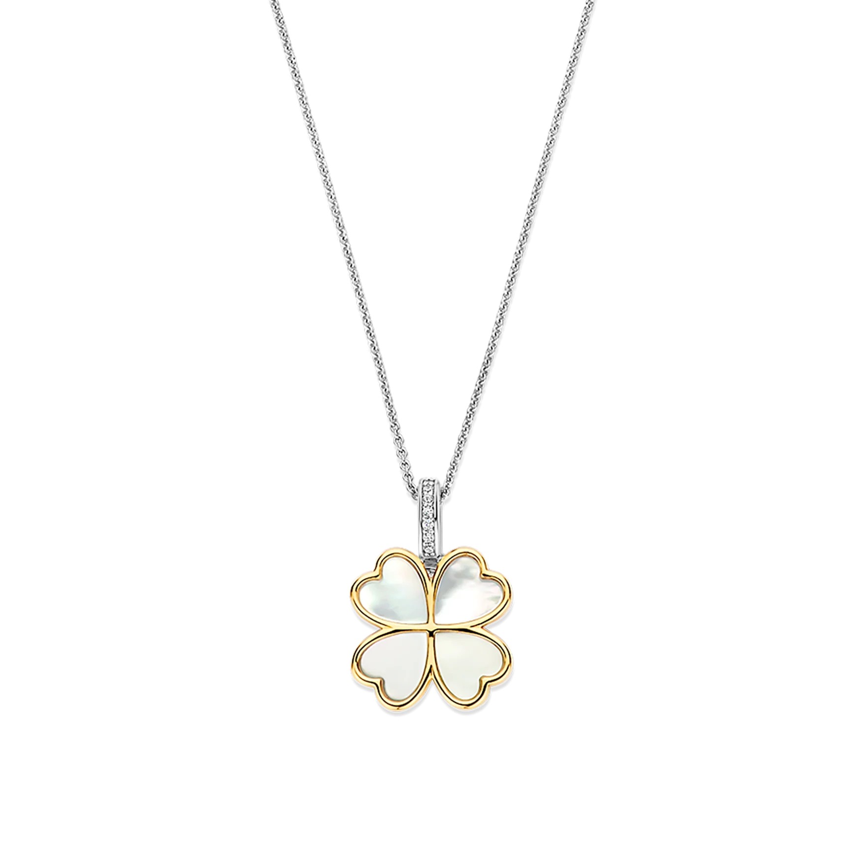Ti Sento - Clover Necklace with pendant