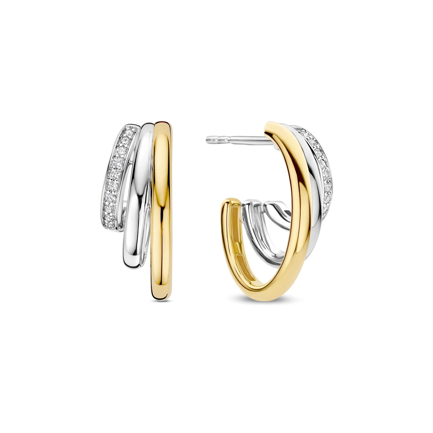 Ti Sento - Zirconia Structure Earrings
