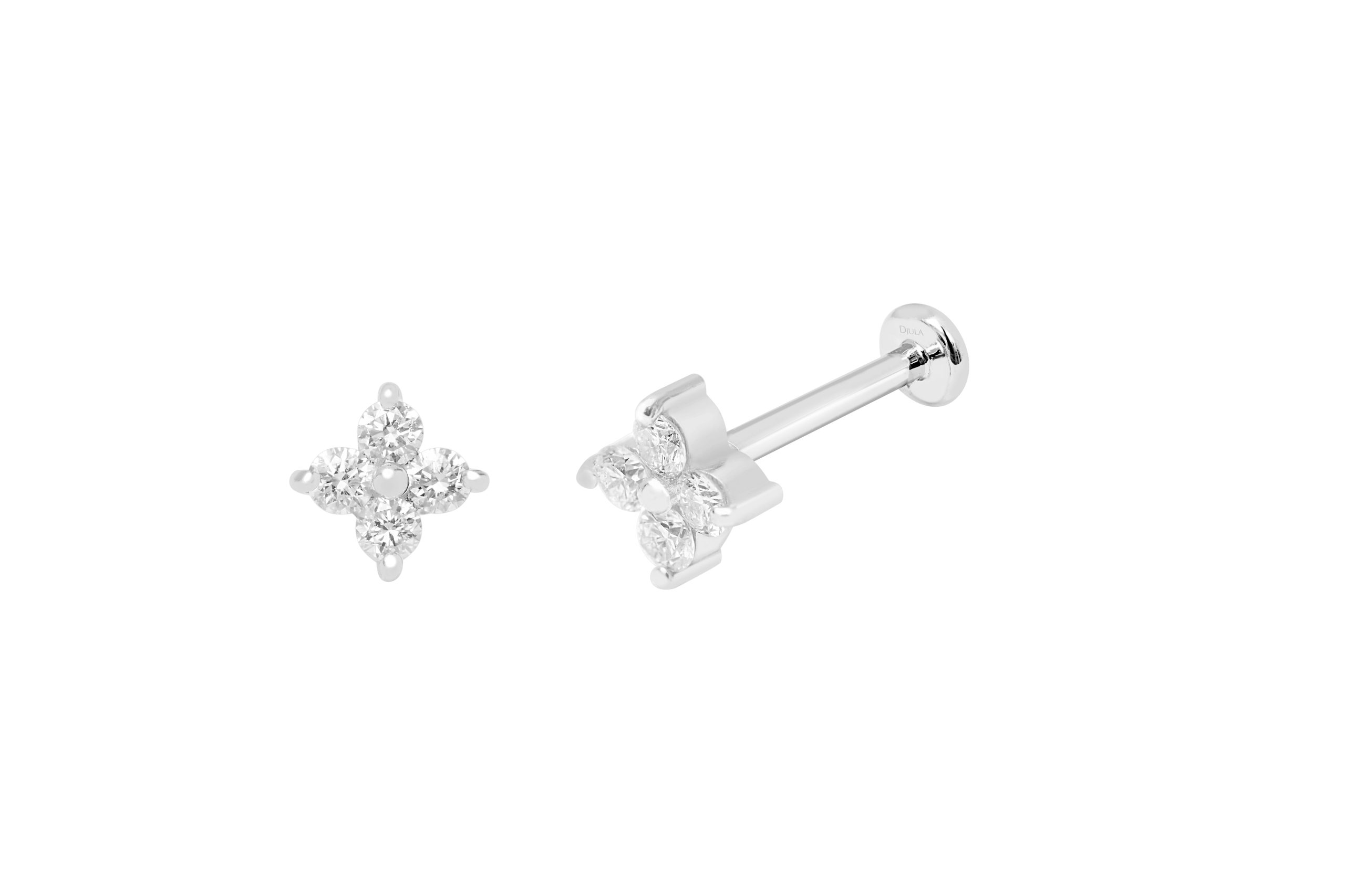 Piercing Djula flor con diamantes