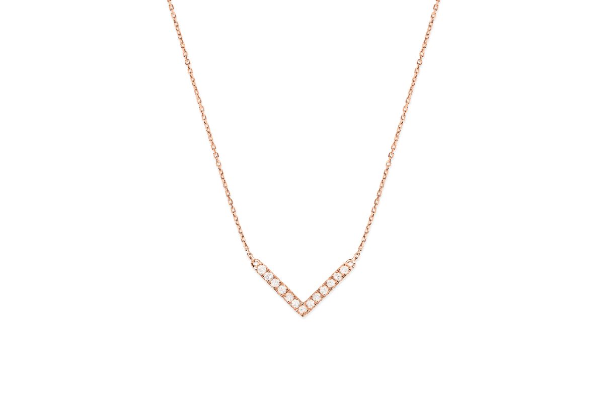 Collar Djula V en oro rosado
