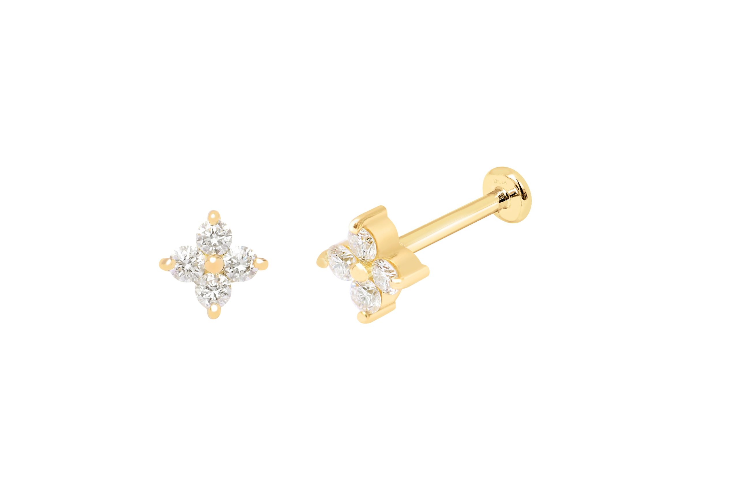 Piercing Djula flor con diamantes
