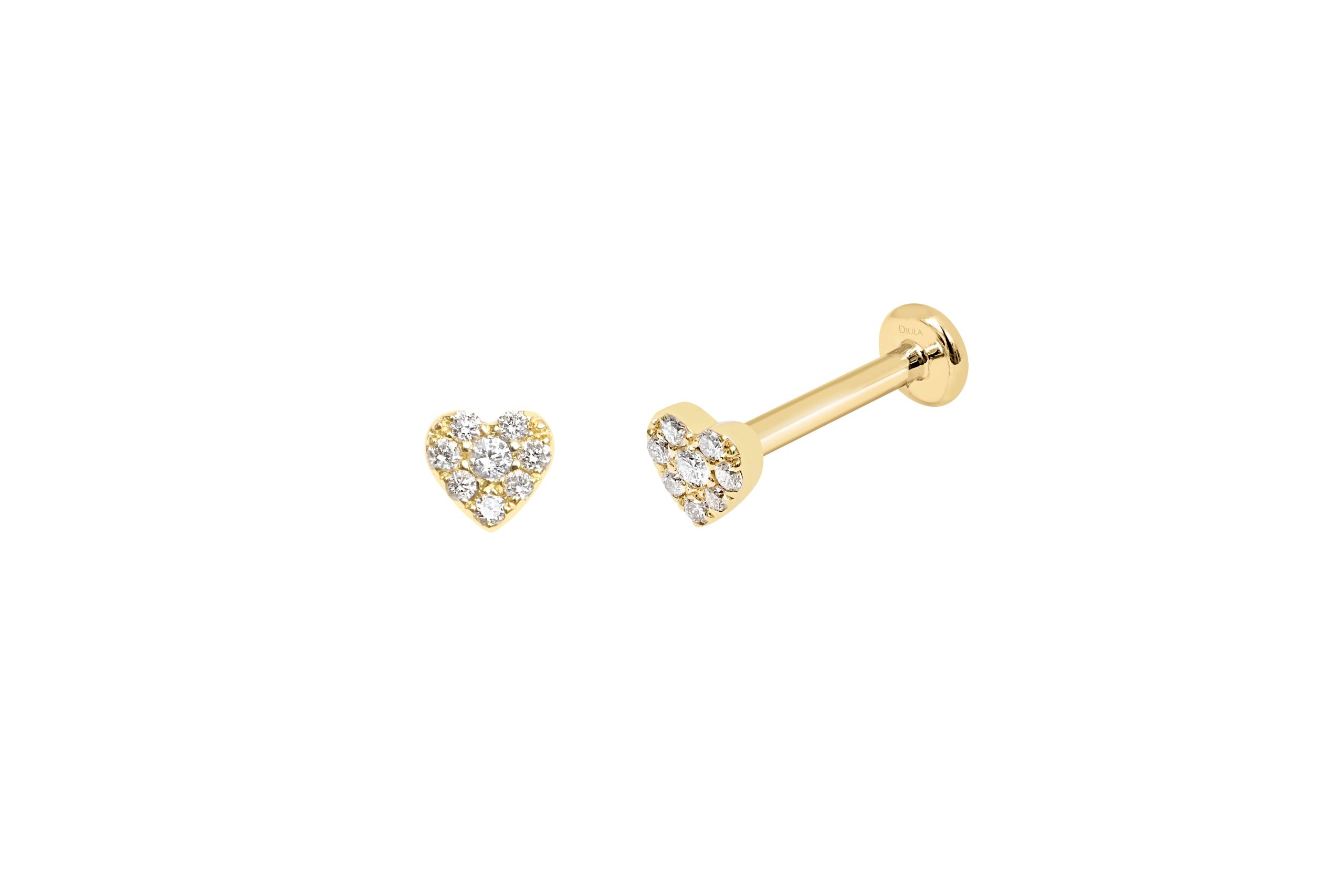 Piercing Djula corazón con brillantes