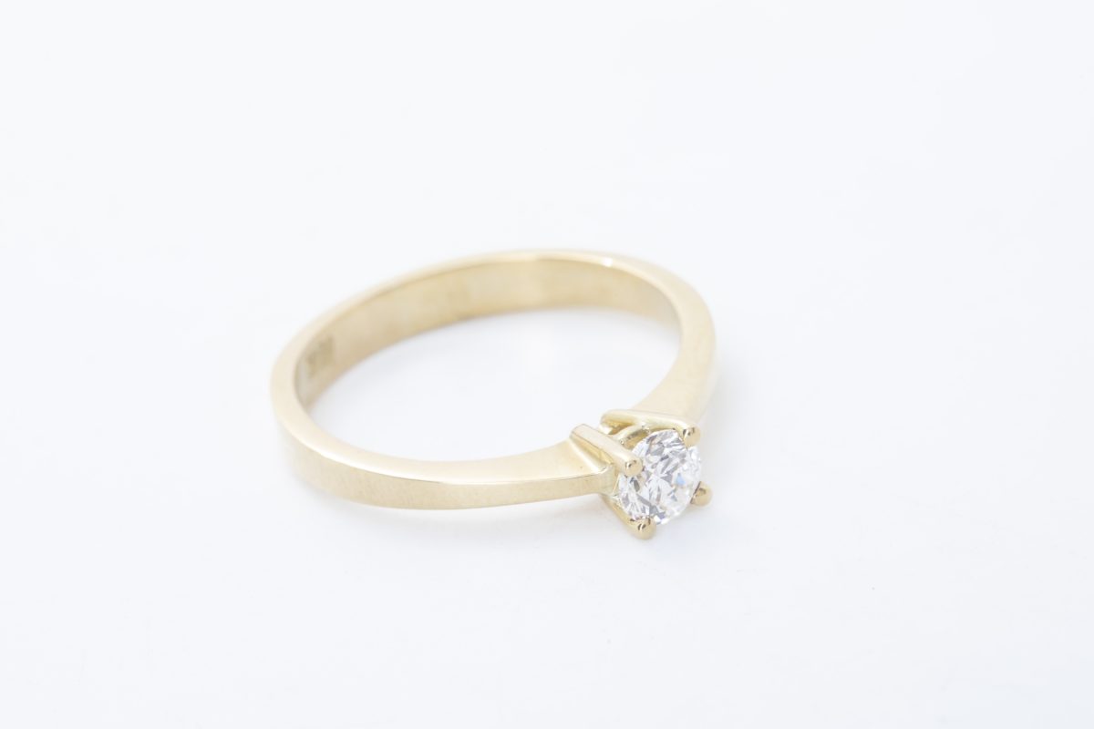 Anillo de compromiso Rocío con diamante 0.29Ct.