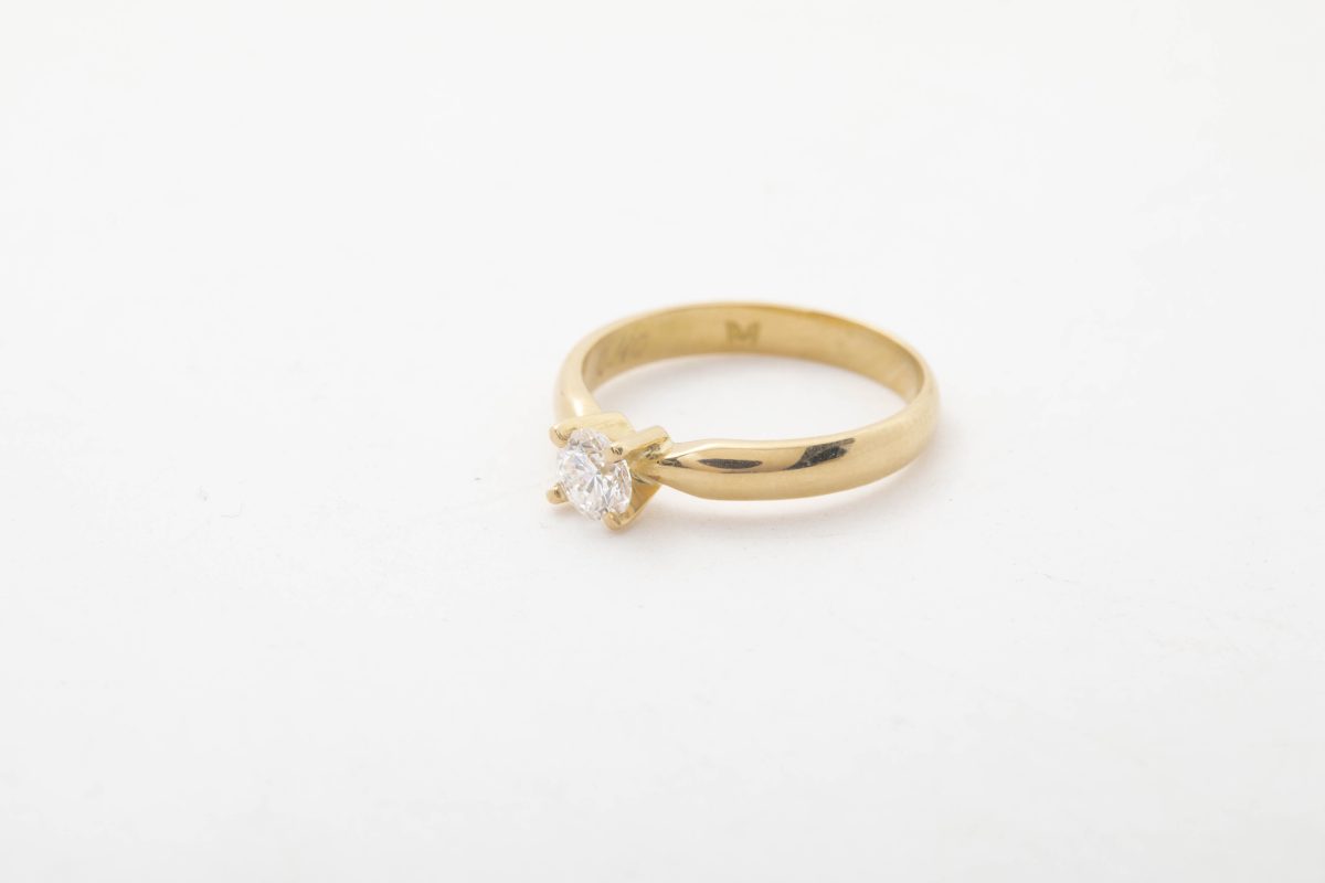 Anillo de compromiso Janice con diamante 0.40Ct
