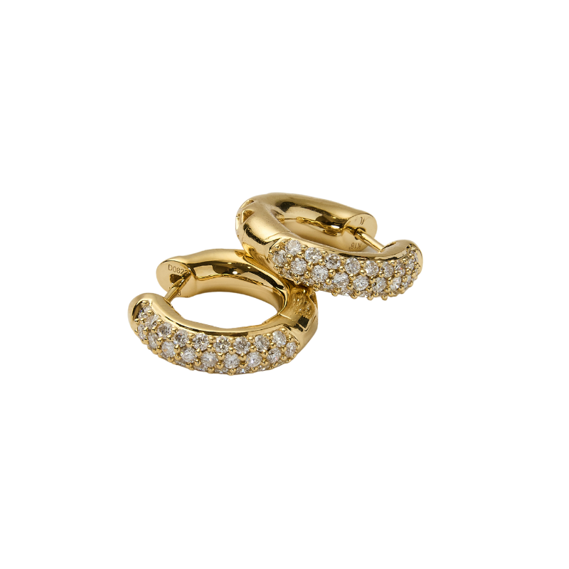 Argollas con diamantes